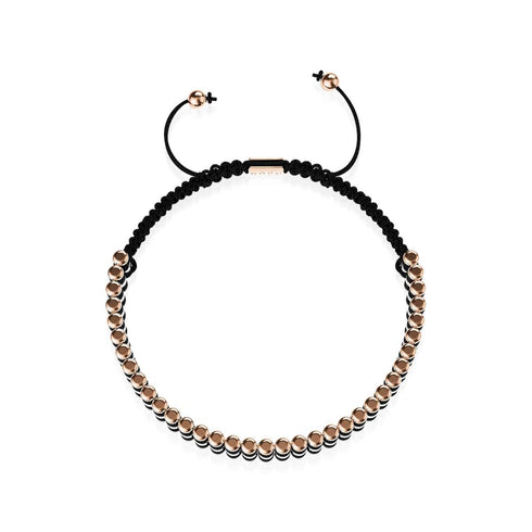 Schwarz | 18 Karat Roségold | Amici Armband